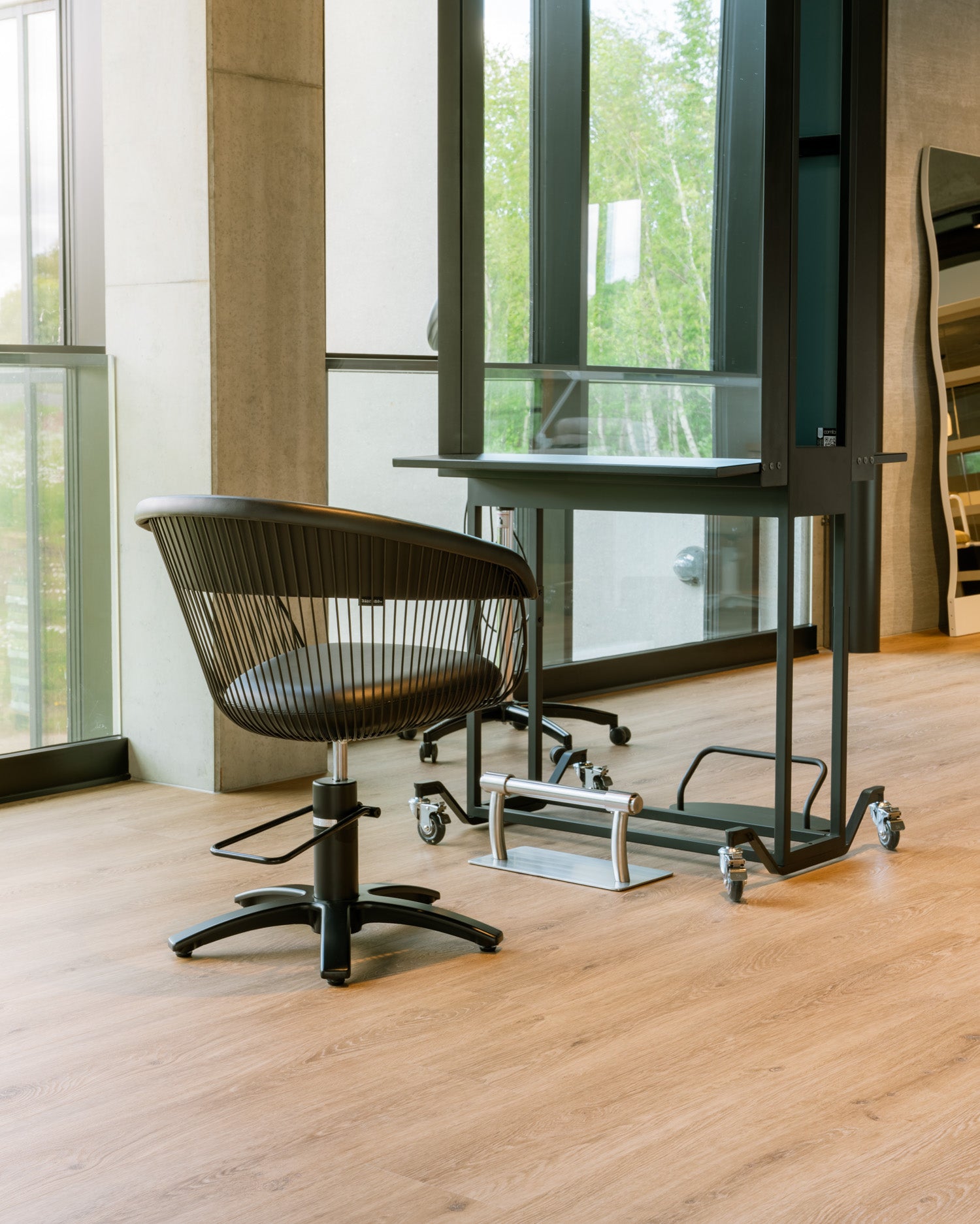 Supernova - Stainless steel footrest - Freestanding